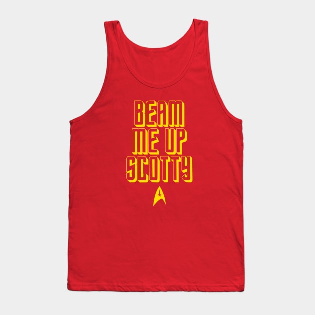 STAR TREK - Beam me up Tank Top by ROBZILLA